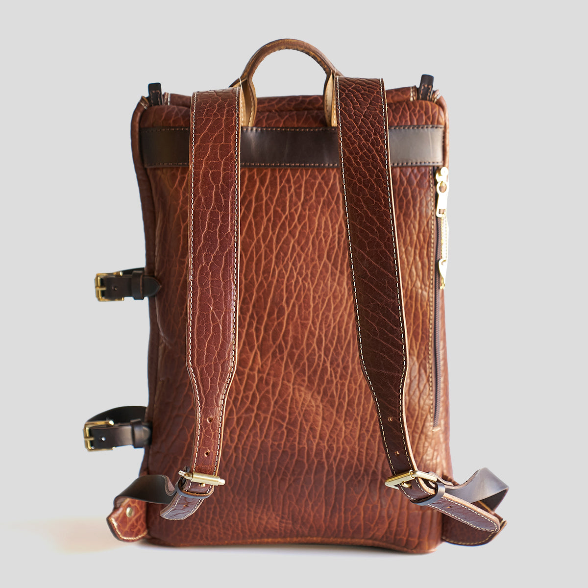 Top-Zip Bison Backpack No. 750 | Walnut