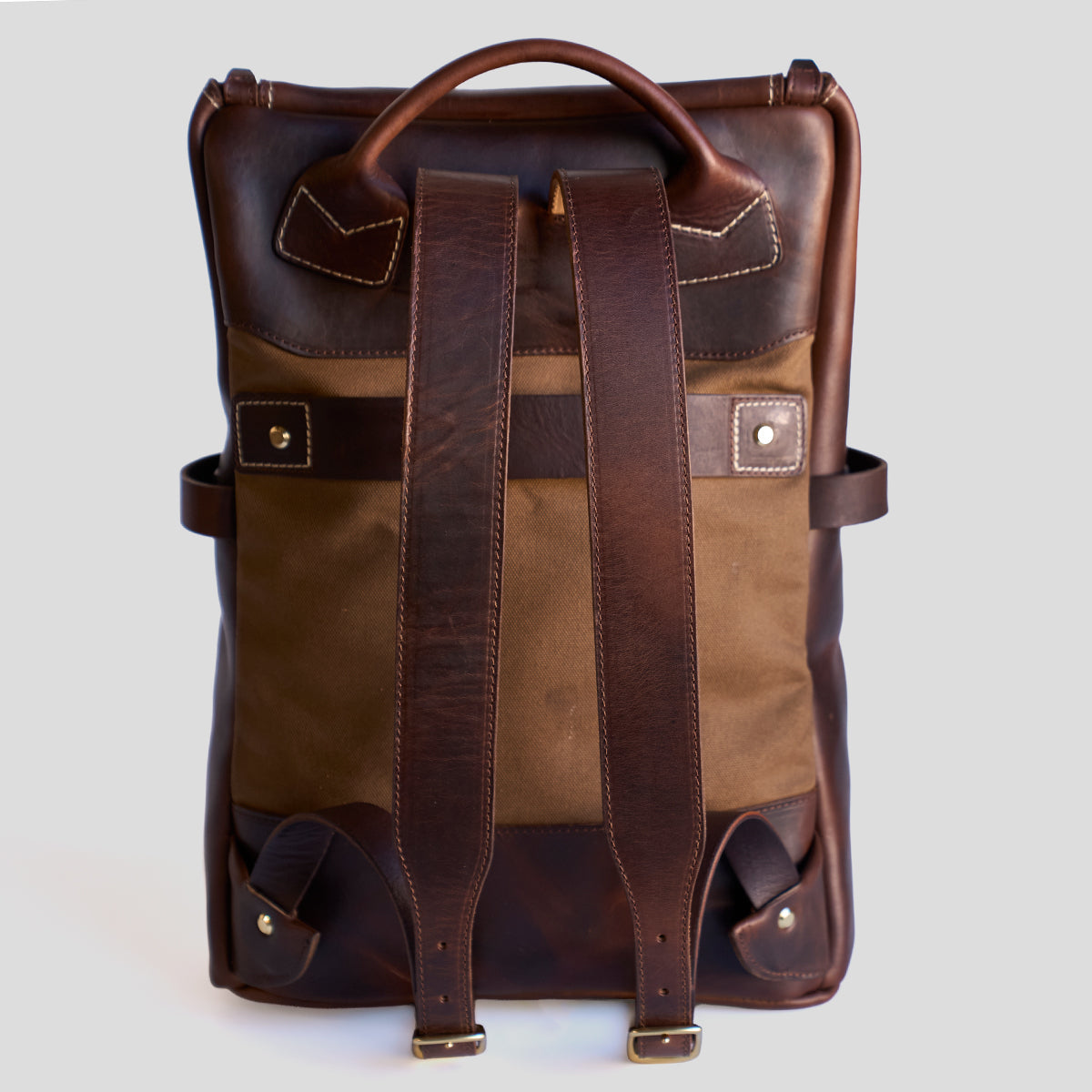 No.755 Top-Zip Backpack | Americana Brown