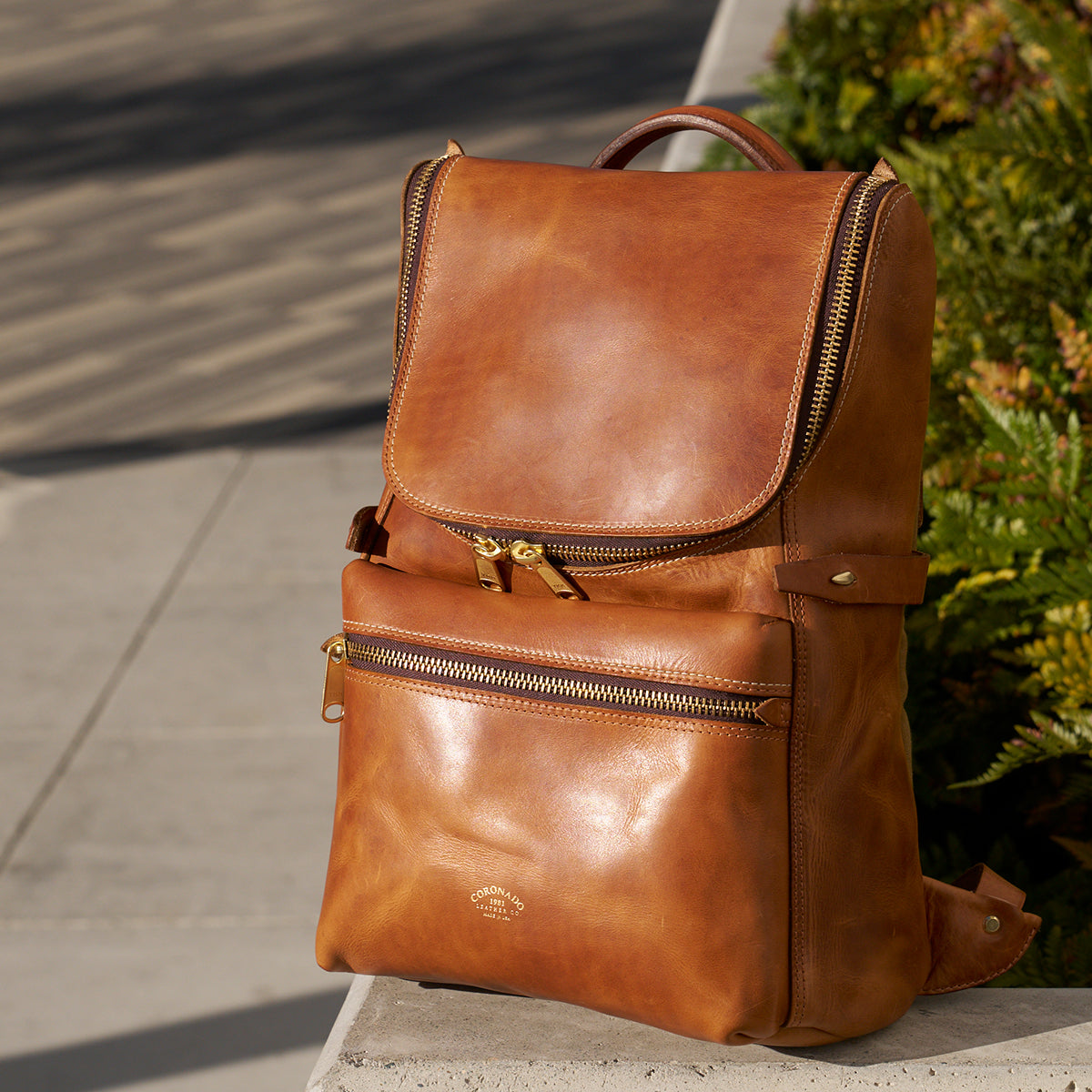 No.755 Top-Zip Backpack | Americana Natural