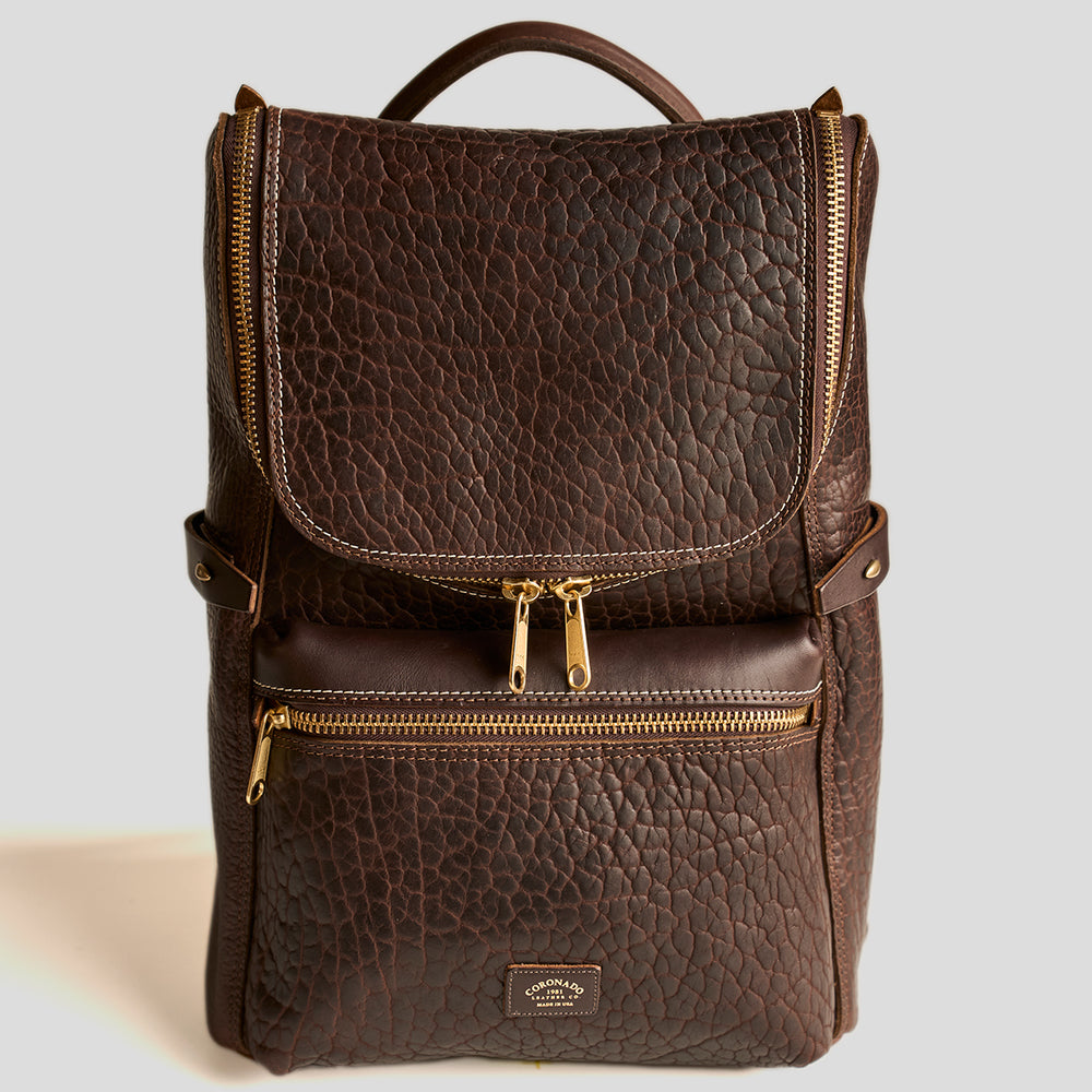 No.755 Top-Zip Backpack | Bison Brown