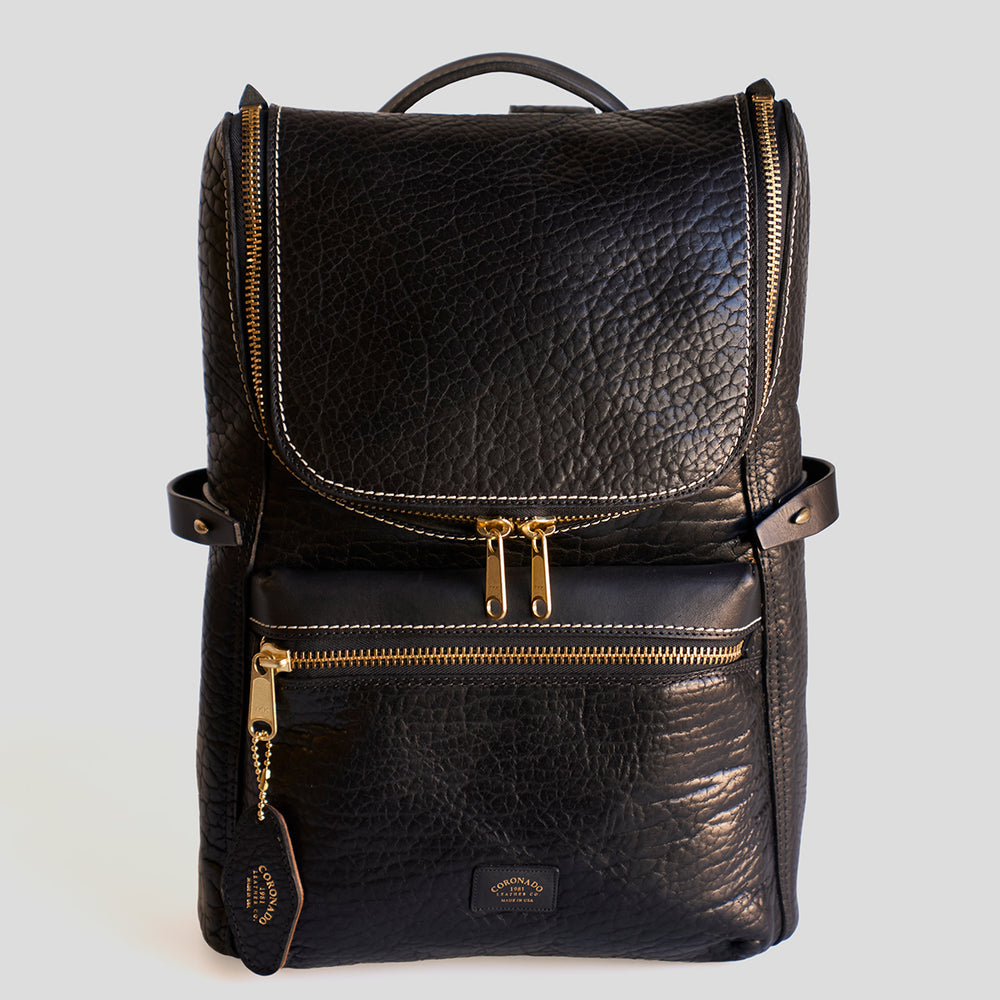 No.755 Top-Zip Backpack | Bison Black