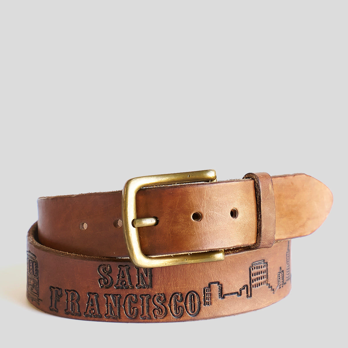 No.795 Vintage Embossed Belt | San Francisco