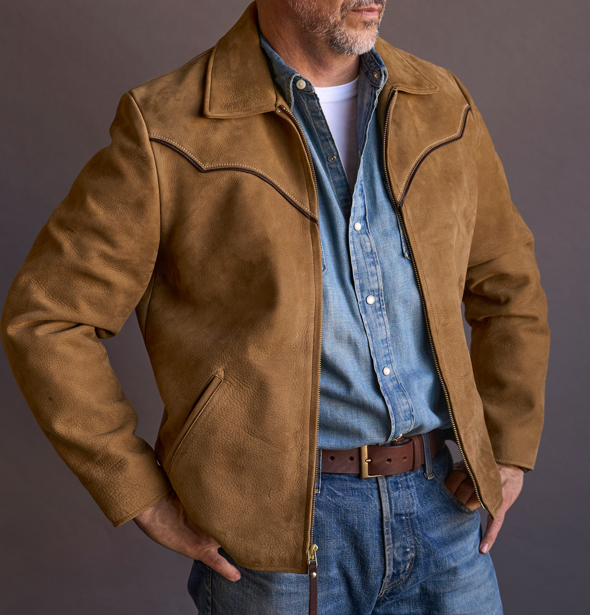 No.81 Vaquero Jacket | Charcoal Nubuck