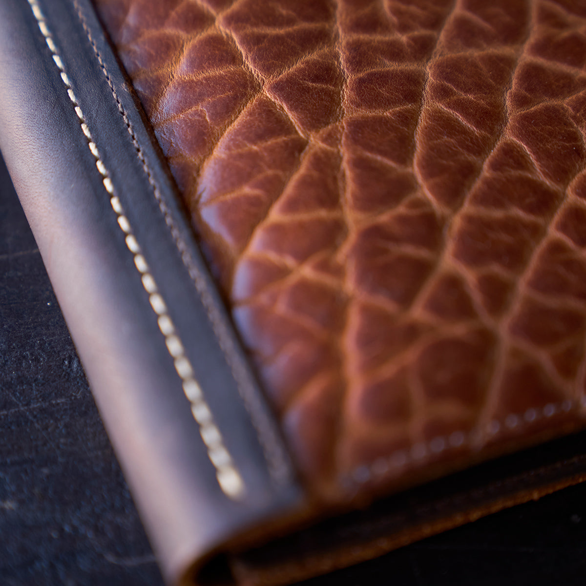 No.820 Portfolio A5 | Shrunken Bison Walnut