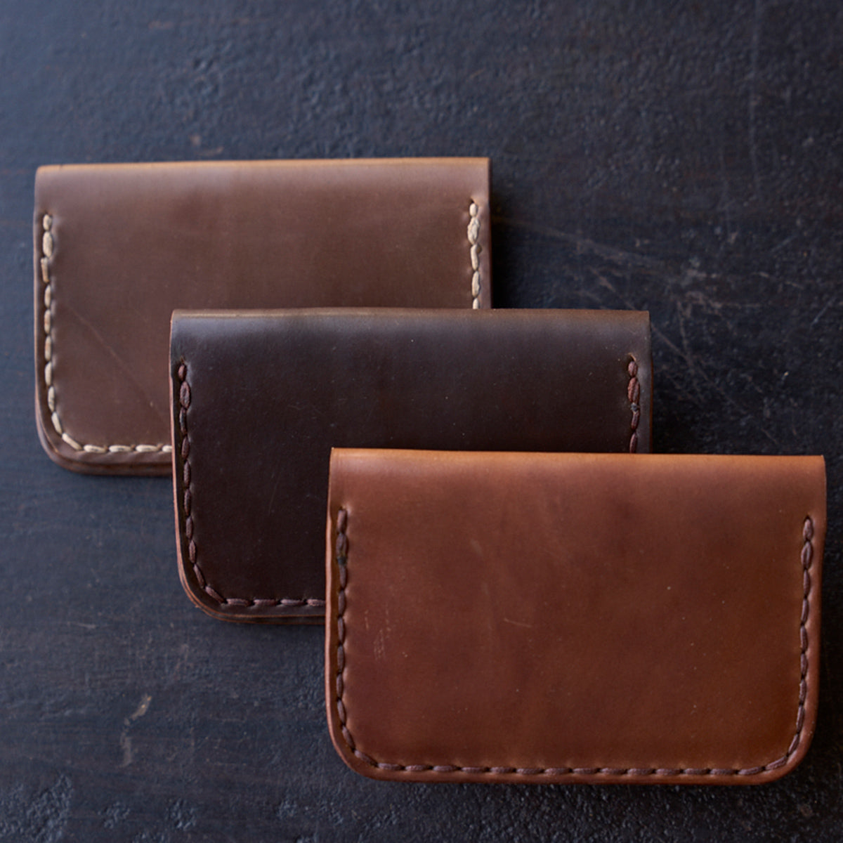No.8214 Horween® Shell Clip Wallet | Bourbon