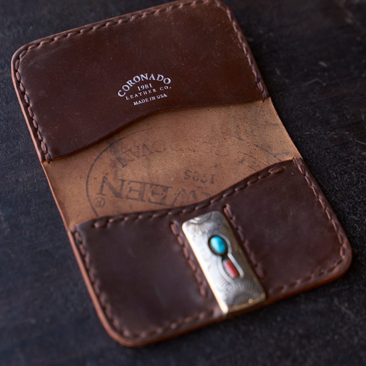 No.8214 Horween® Shell Clip Wallet | Bourbon
