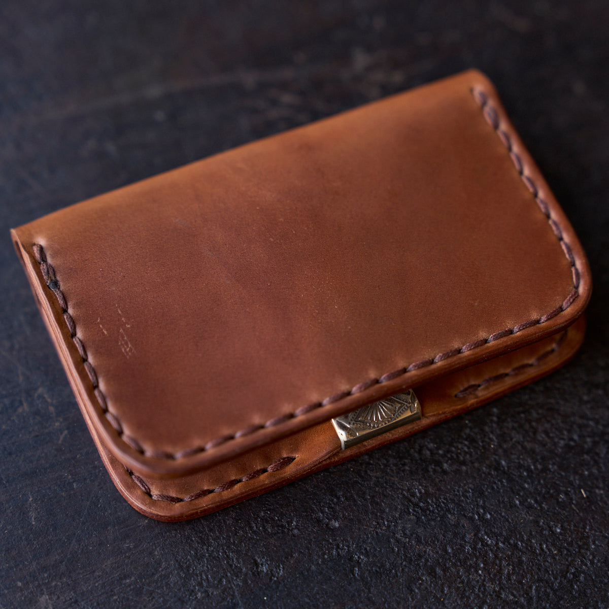 No.8214 Horween® Shell Clip Wallet | Bourbon