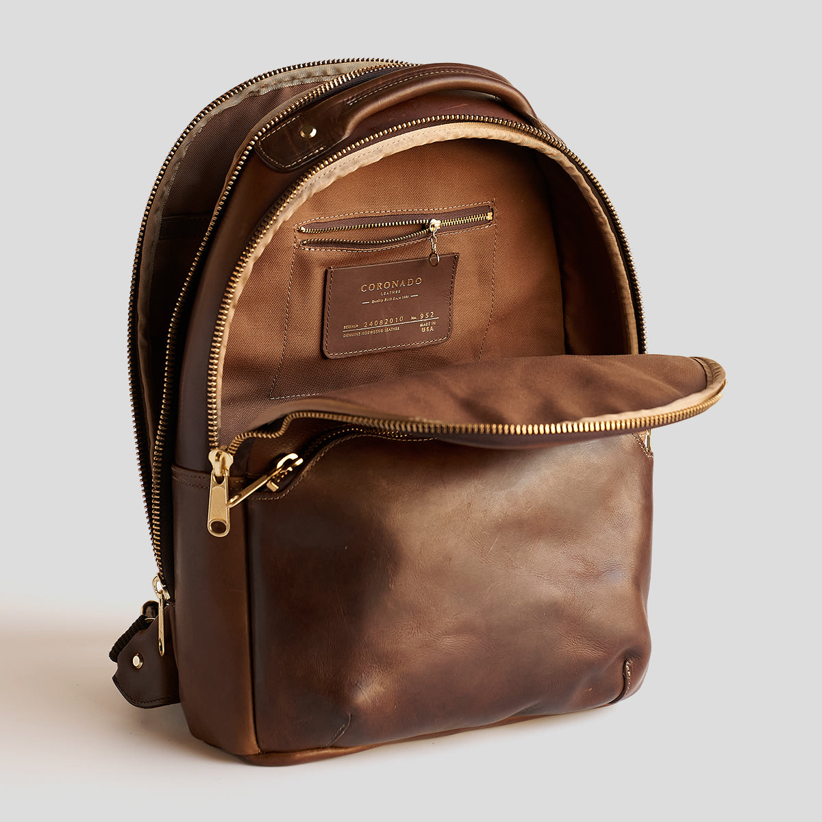 Clark Backpack No. 952  | Horween® Brown LE x10