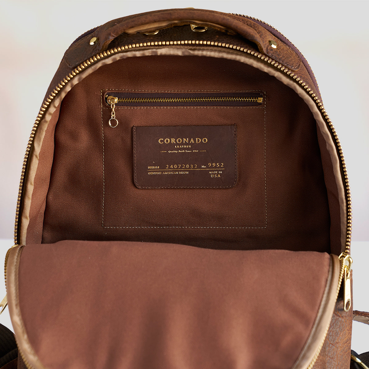 Clark Backpack No. 952  | LE Bison Brown x4