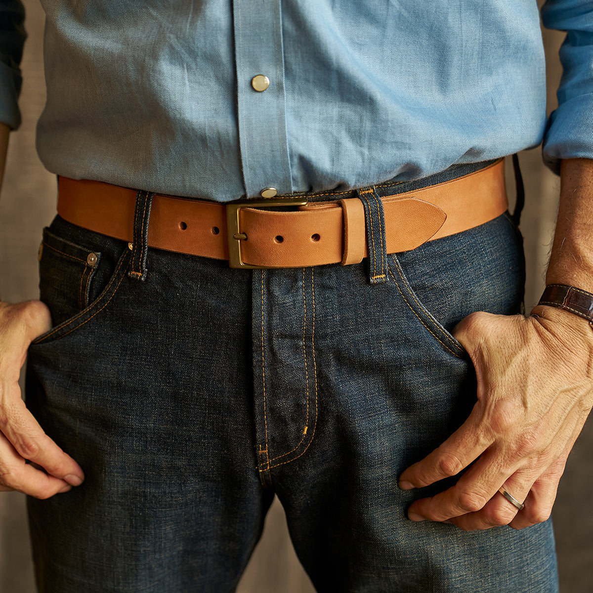 Classic Horsehide Belt No.94 | Natural