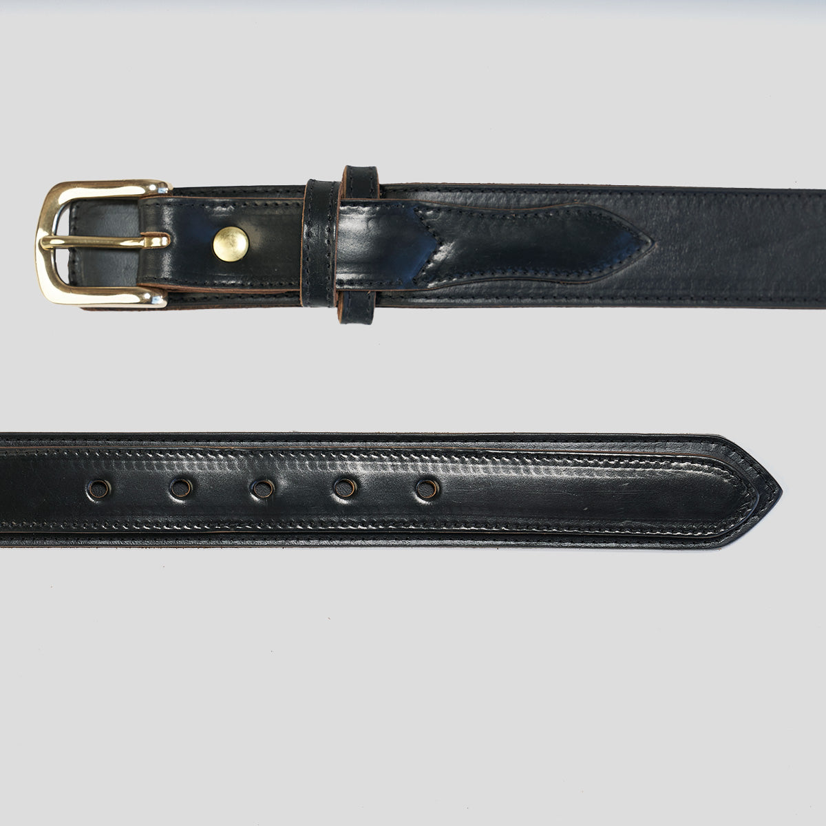 Shell & Horsehide Ranger Belt #953 | Black