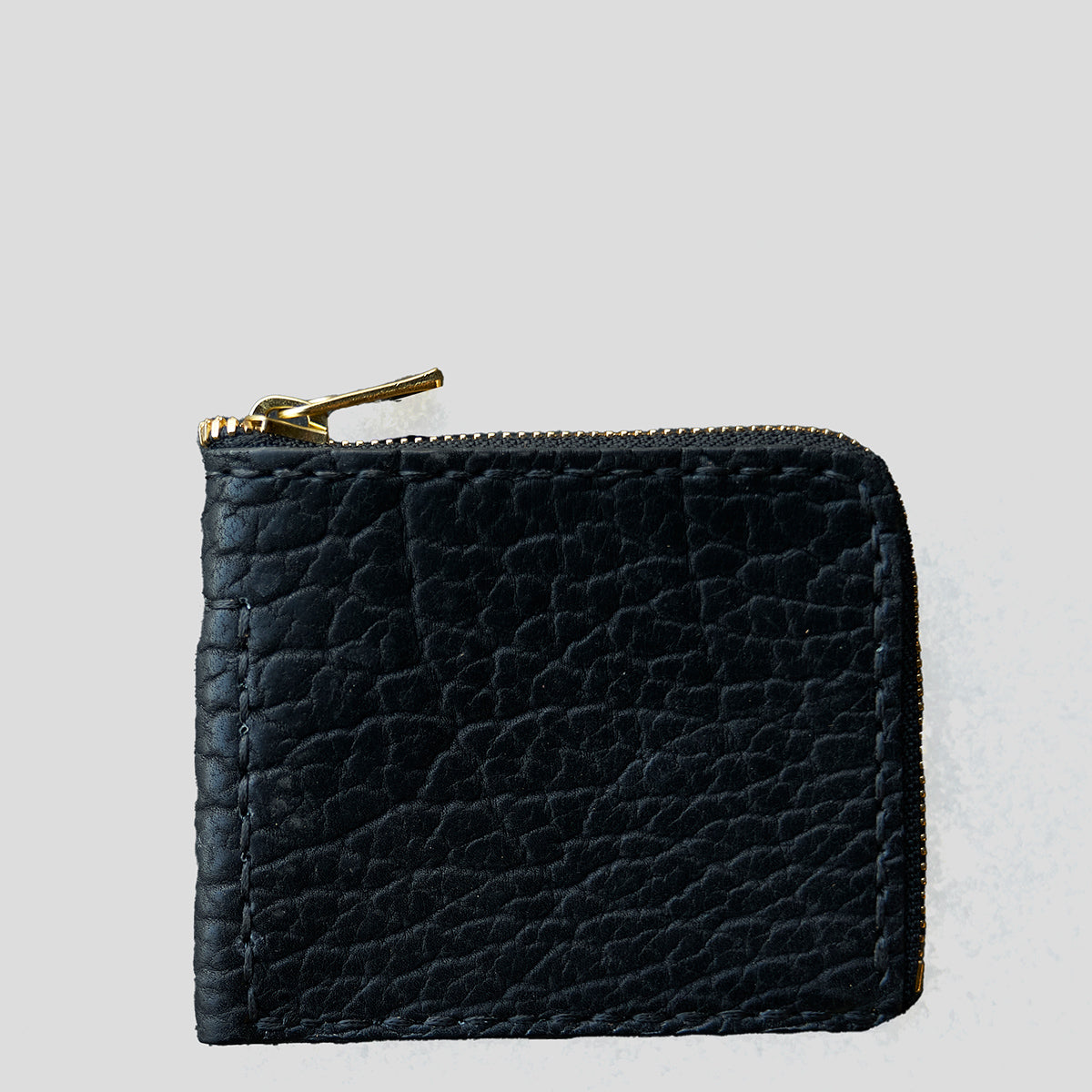 Bison Half-Zip Wallet | Black