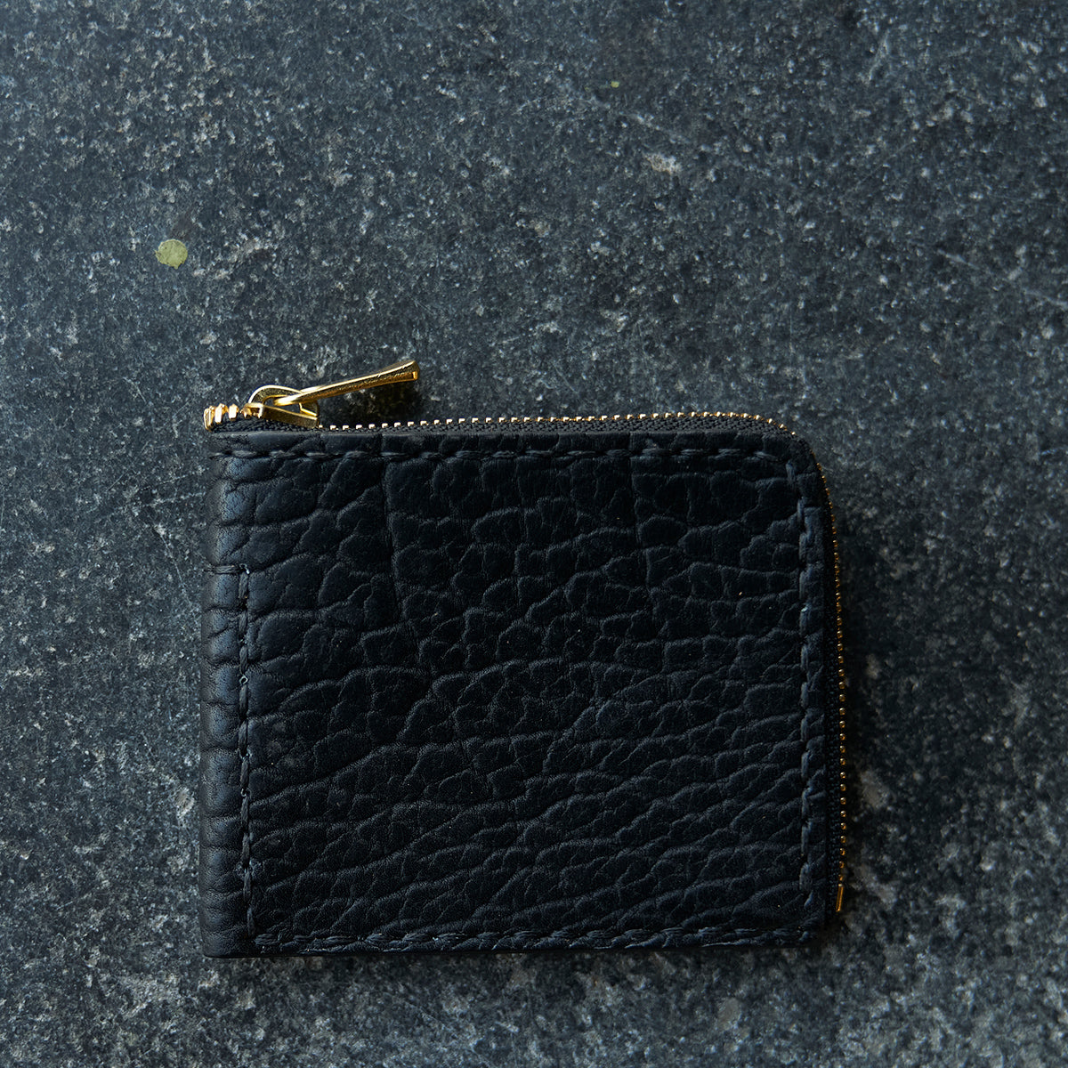 Bison Half-Zip Wallet | Black
