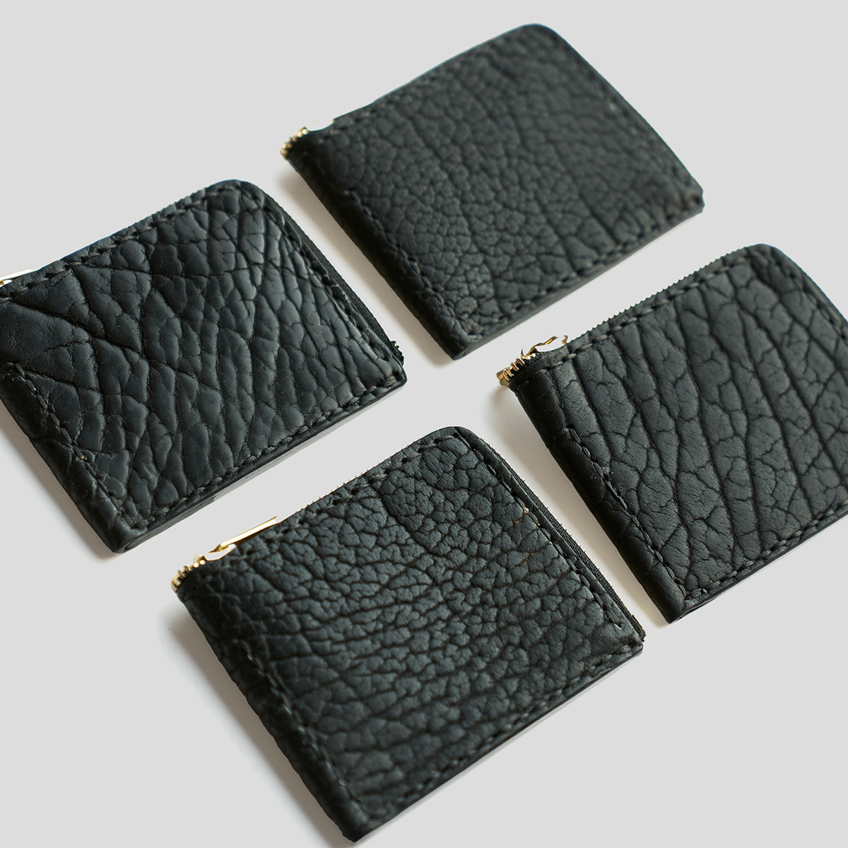 Bison Half-Zip Wallet | Black