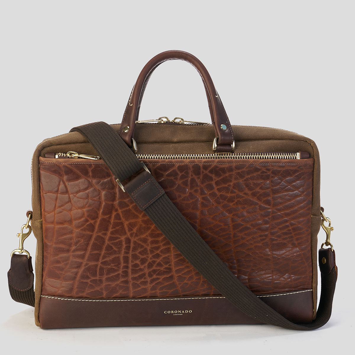The Porter Briefcase | Bison Brown BC215-WN