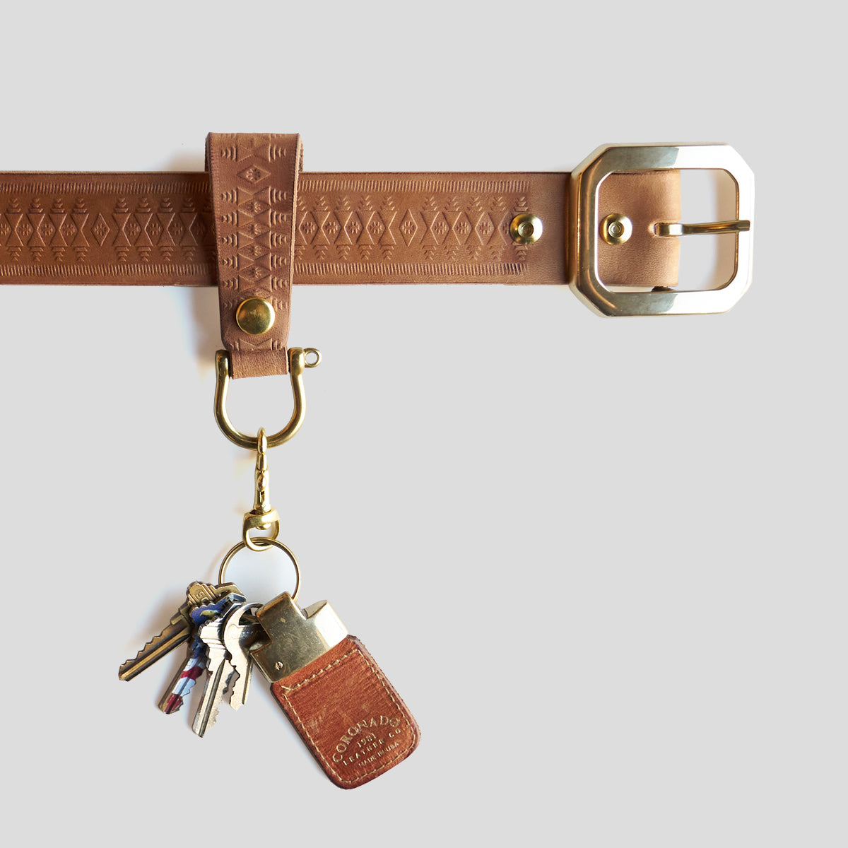 Taos Natural Horsehide Belt No.142 | LE 2pc Set