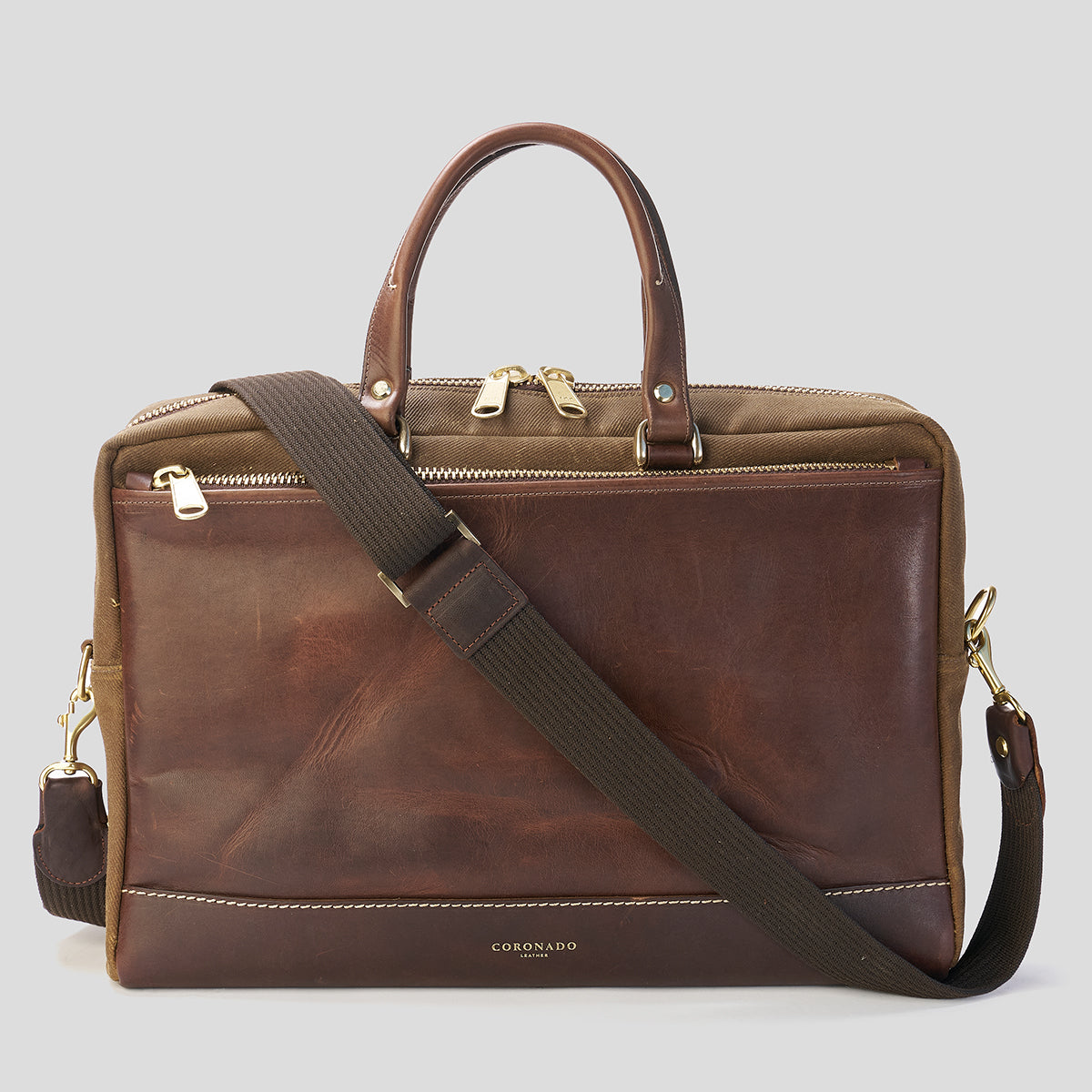 The Porter Briefcase | Horween® Brown