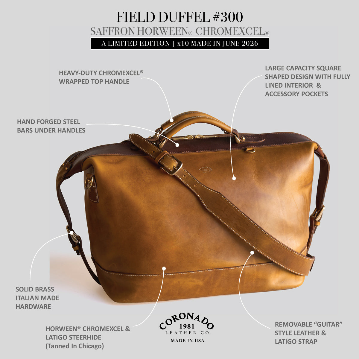 No.300 Field Duffel | Chromexcel® Saffron (LE x10)