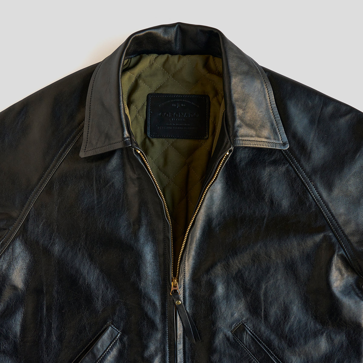 No.410 Raglan Jacket | LE Vintage Horsehide Black