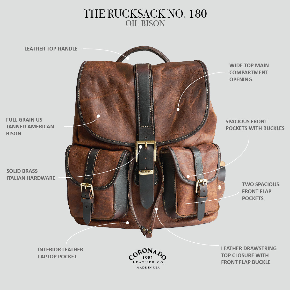 Ranch Bison Rucksack No.180