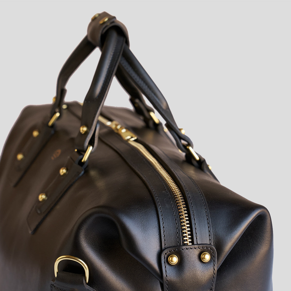 The #205 Duffel | Horween® Black Mt Blanc