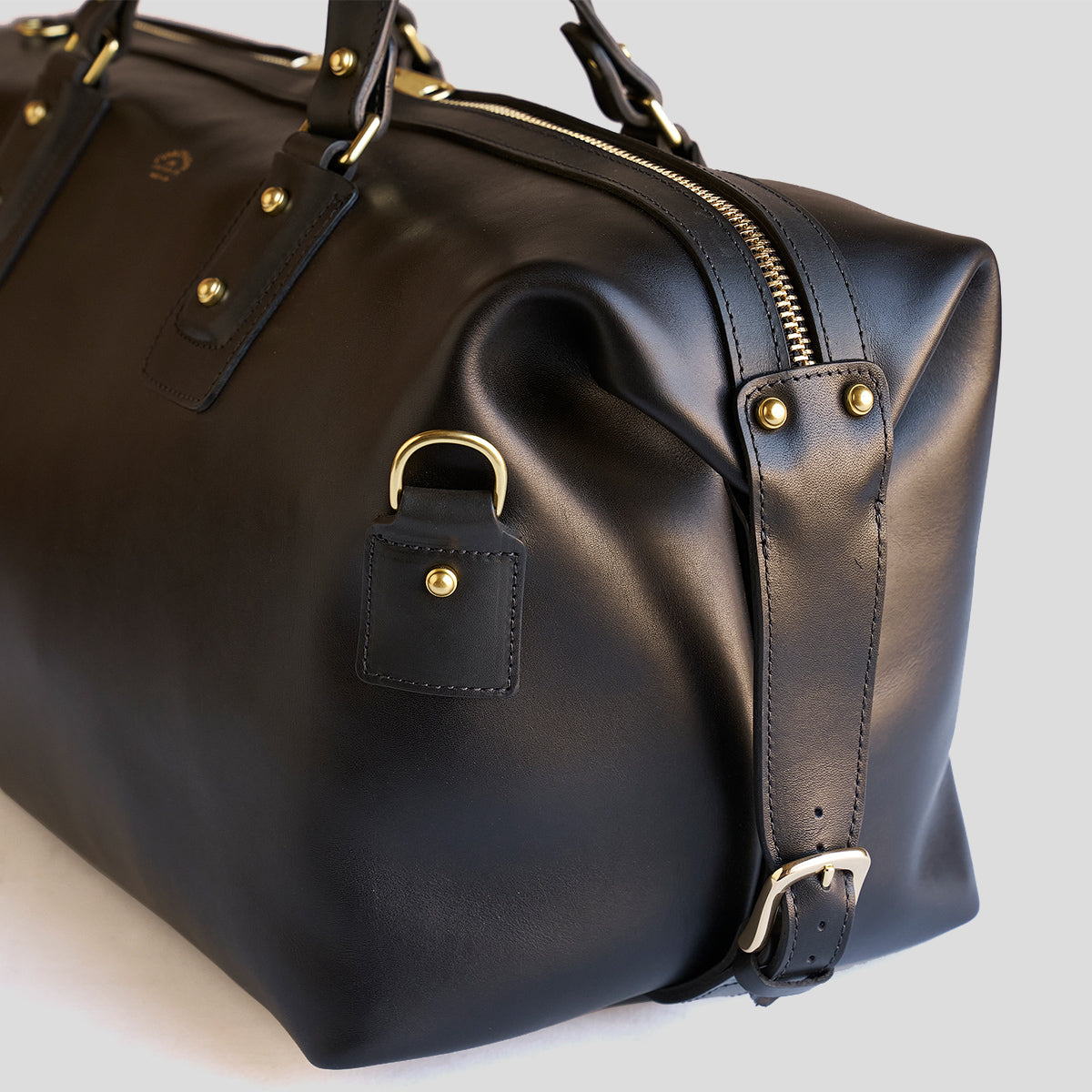 The #205 Duffel | Horween® Black Mt Blanc