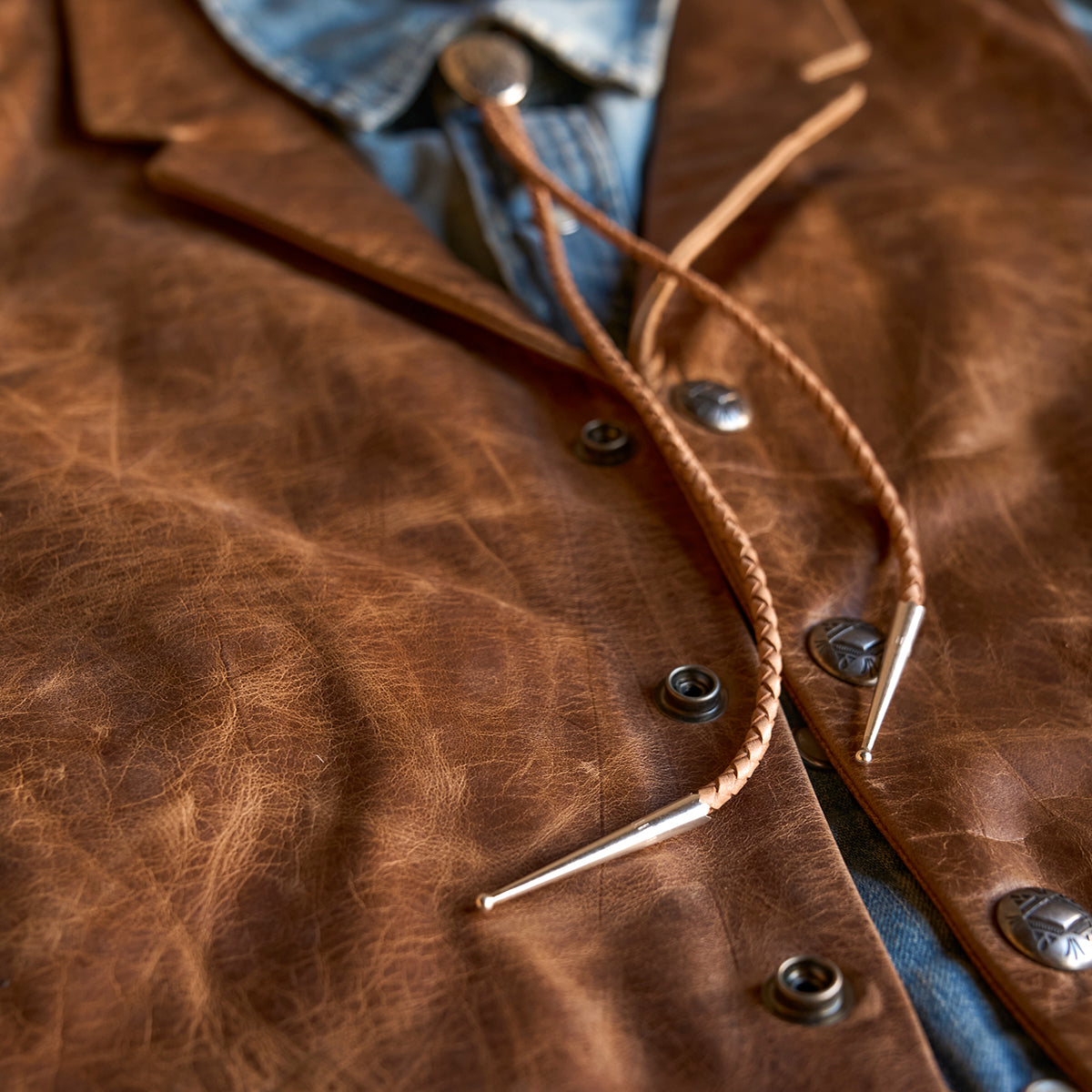 No.29 Western Lapel Vest | Stagecoach Tan (L.E.)