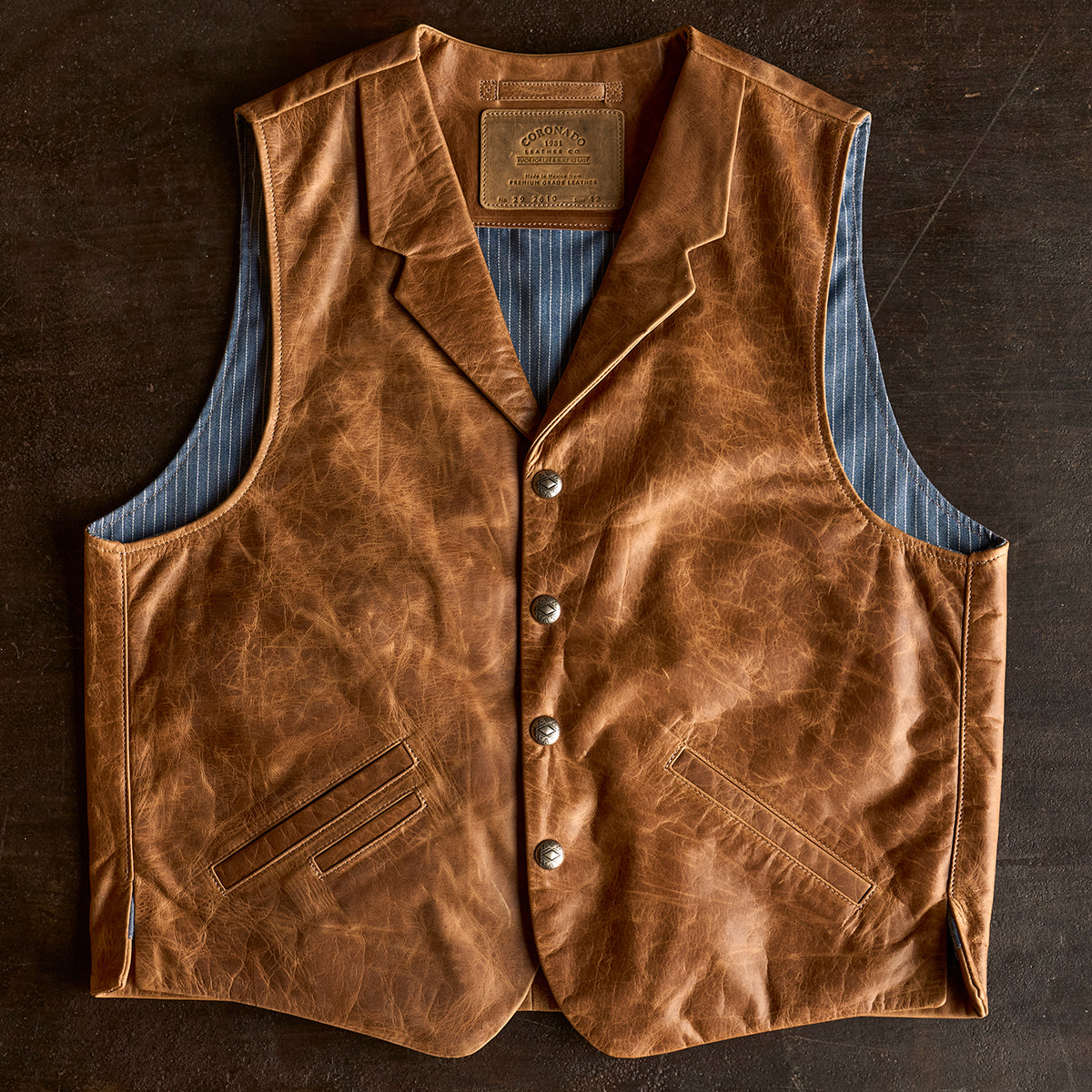 No.29 Western Lapel Vest | Stagecoach Tan (L.E.)