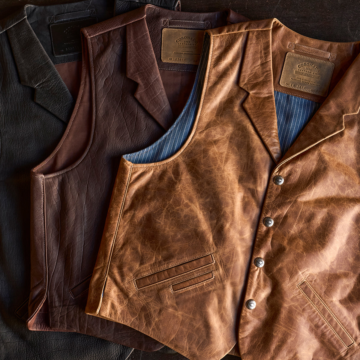 No.29 Western Lapel Vest | Stagecoach Tan (L.E.)