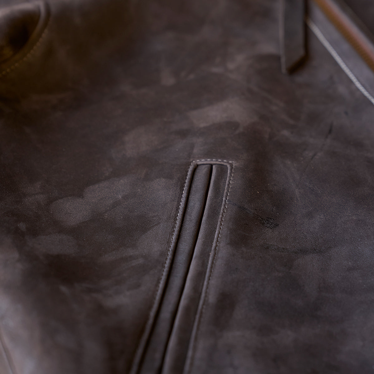 No.69 Union Jacket | Olive-Tanned Horsehide (Wenge)