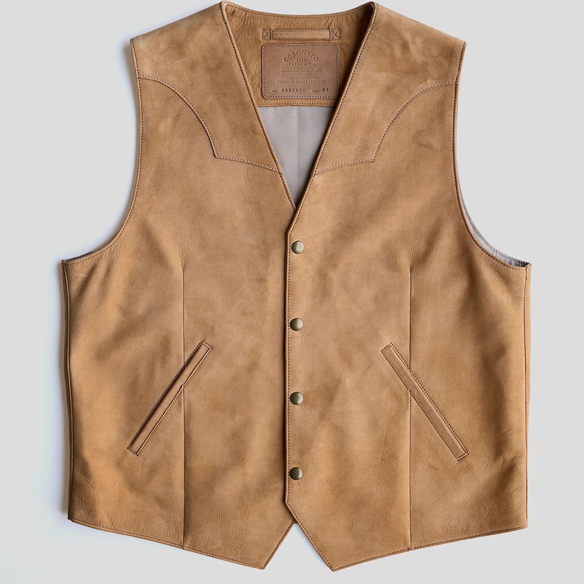 No.480 Fremont Vest | Nubuck Natural