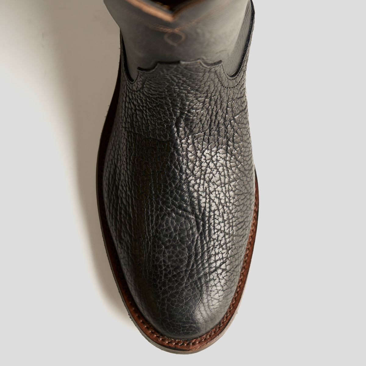 Roper Boot No.10 | Horween® Black Bison & Horsebutt