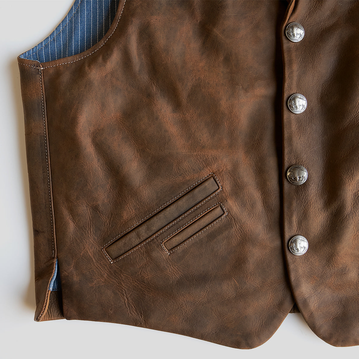 The No.29 Lapel Vest | Indy Bison Brown