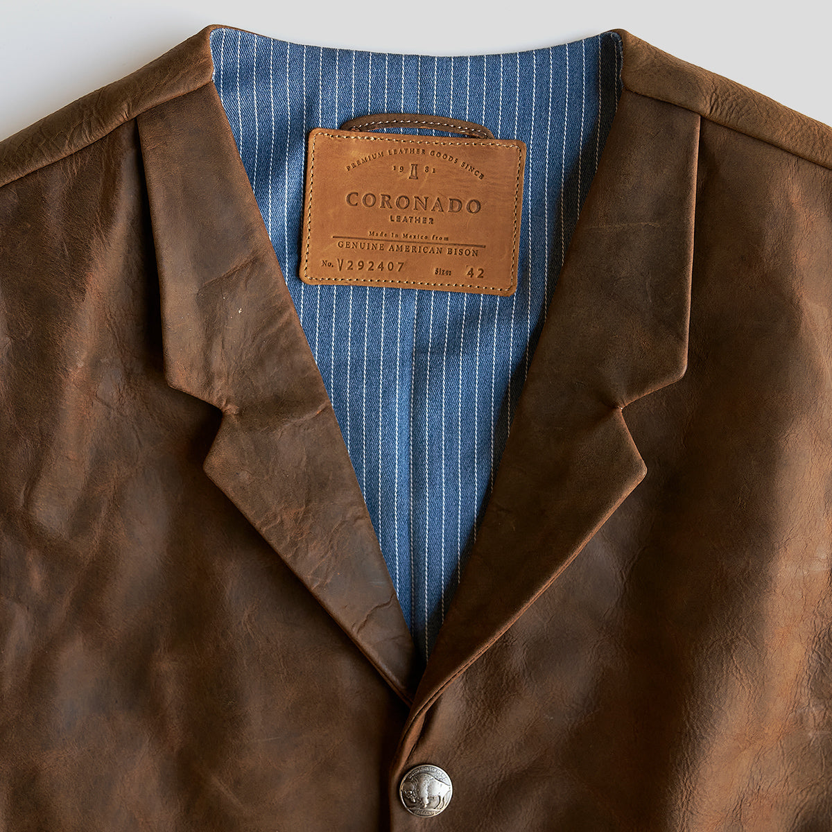 The No.29 Lapel Vest | Indy Bison Brown