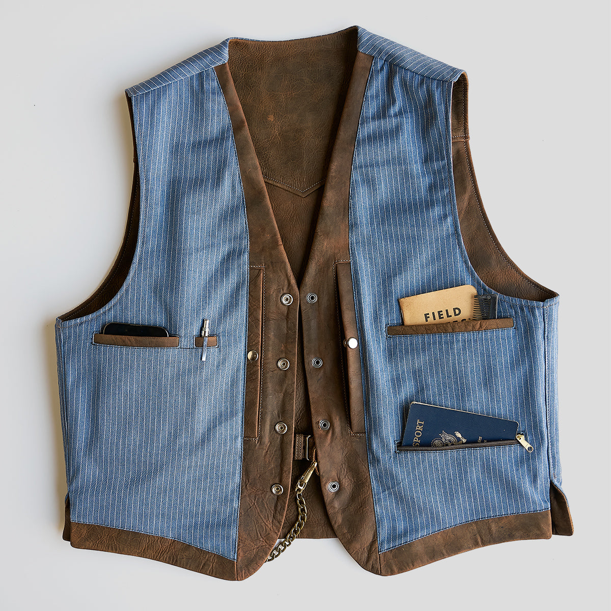 The No.29 Lapel Vest | Indy Bison Brown