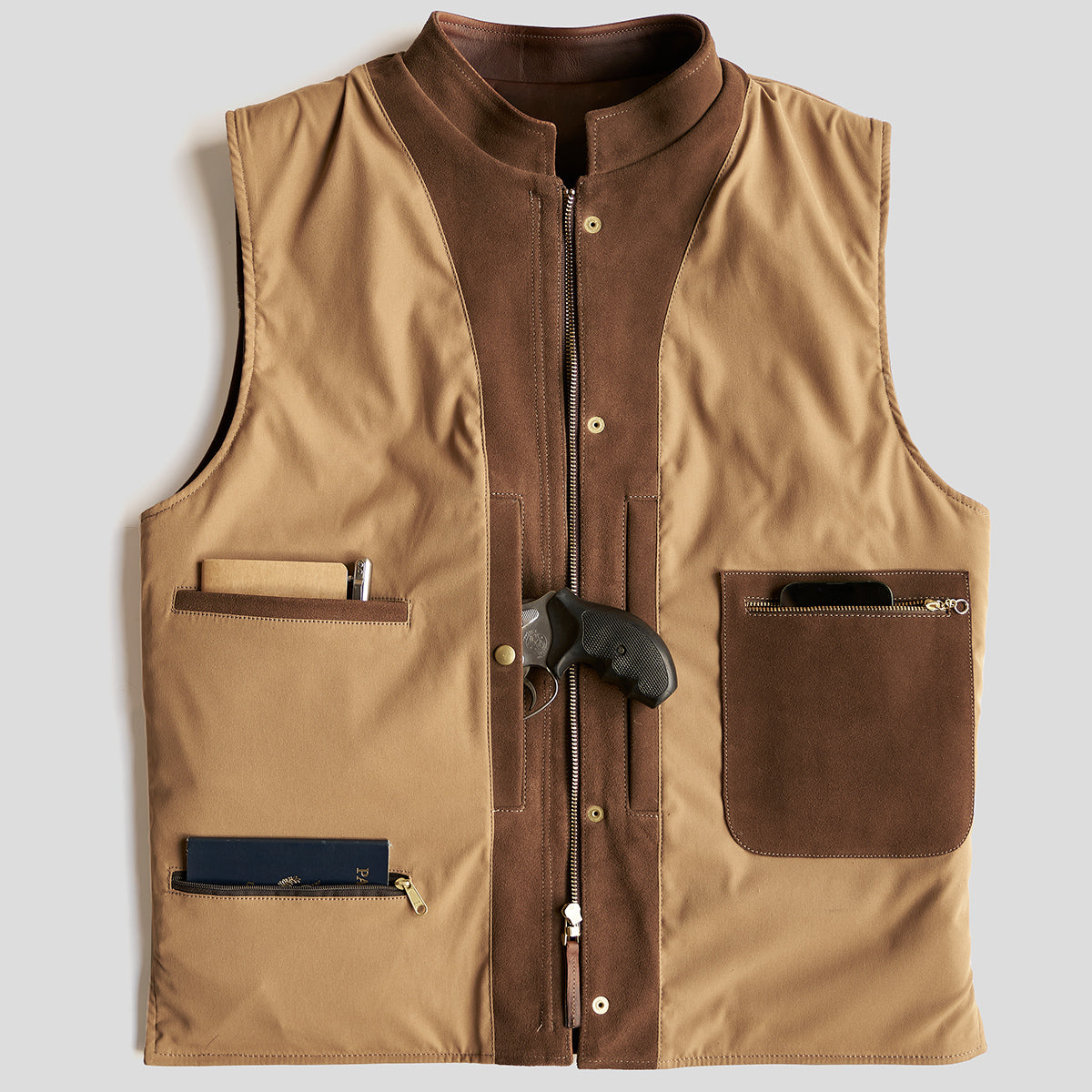 Shelby Travel Vest No.329 | Mahogany