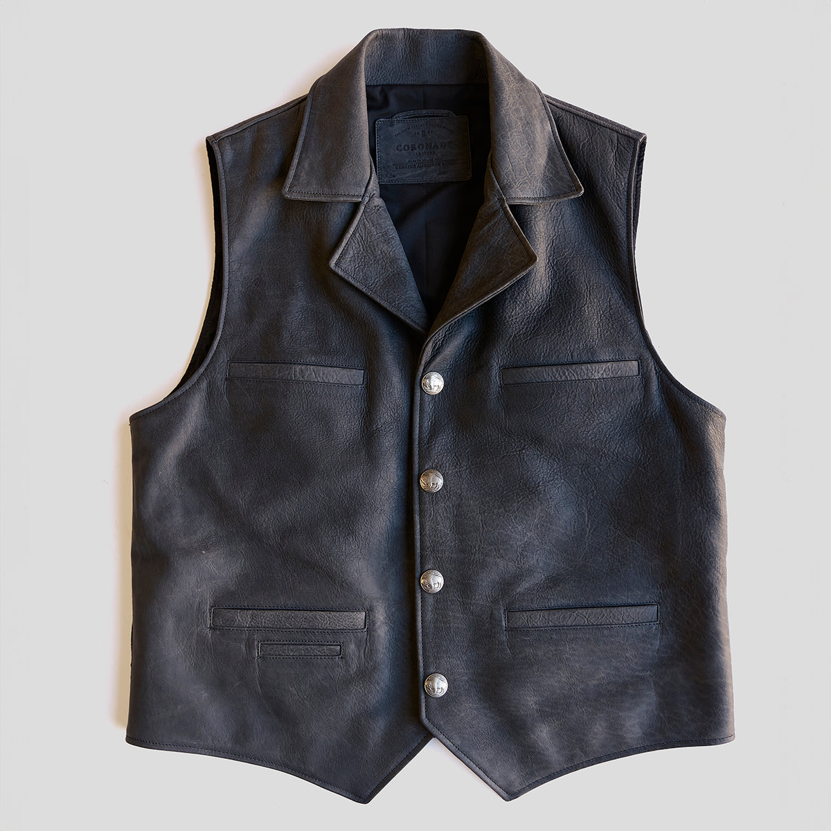 No.39 Indy Bison Ranchers Vest | Charcoal V39-IK