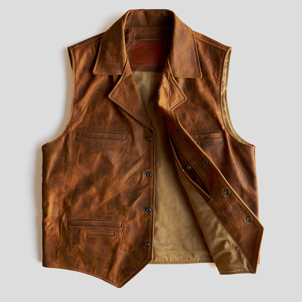 No.39 Indy Bison Ranchers Vest | Saddle Tan (NEW)