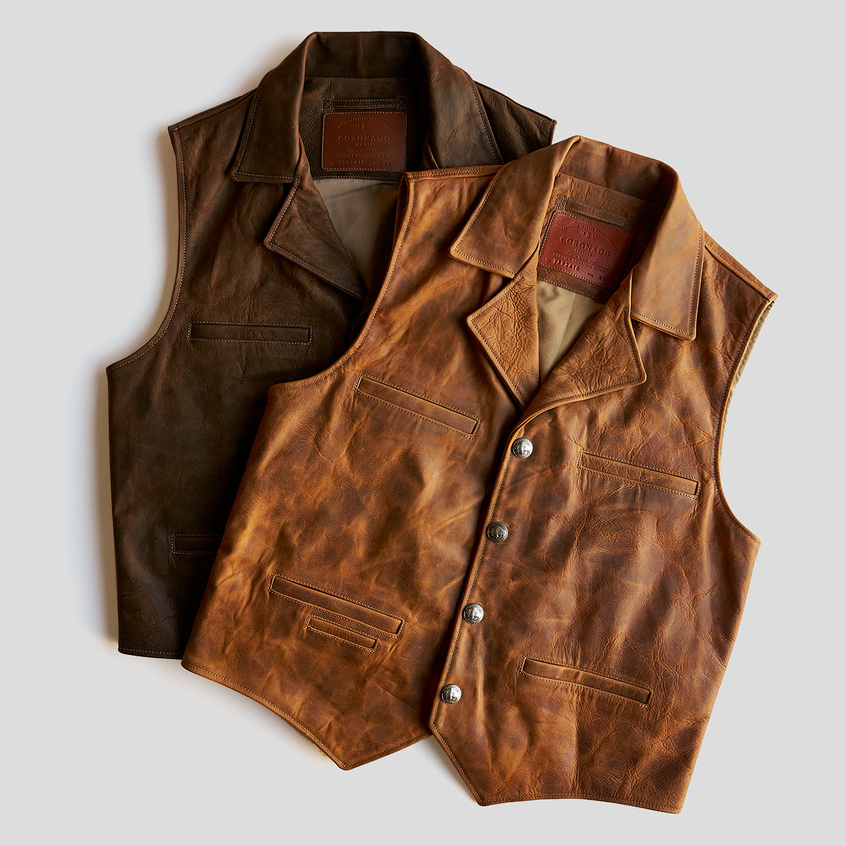 No.39 Indy Bison Ranchers Vest | Saddle Tan (NEW)