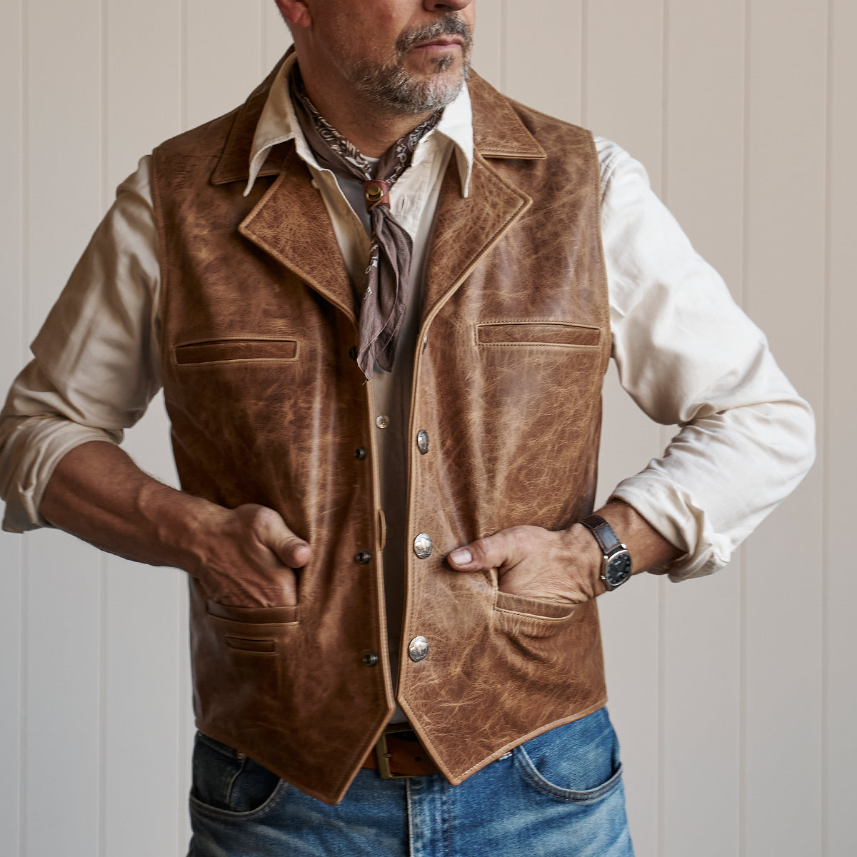 No.39 Ranchers Vest | Stagecoach Tan