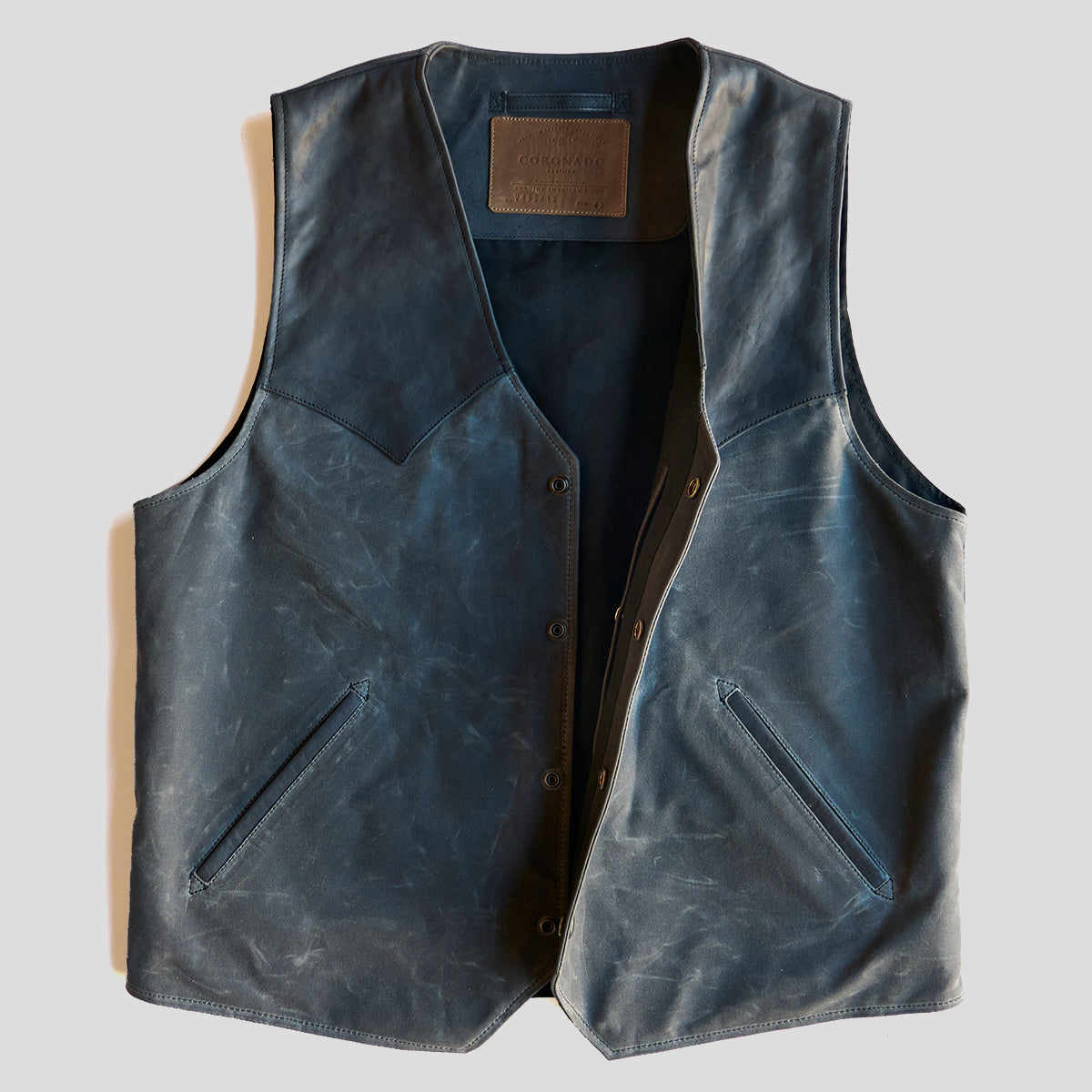 No.450 Jackson Canvas & Bison Vest | Charcoal