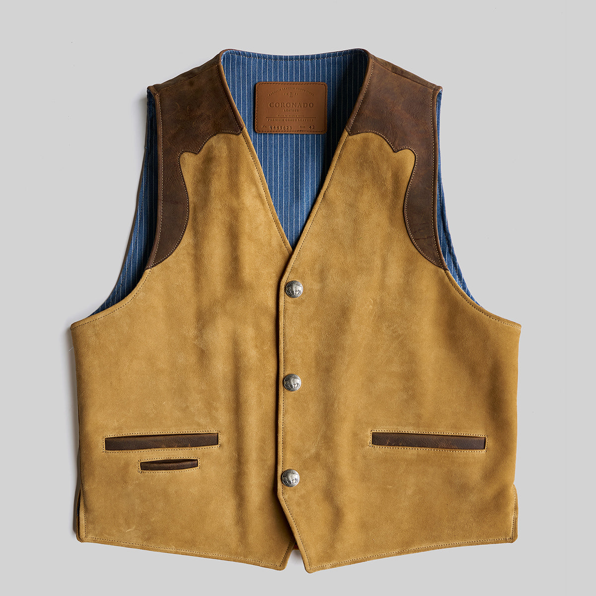 Cheyenne Garrison Suede Vest No.468