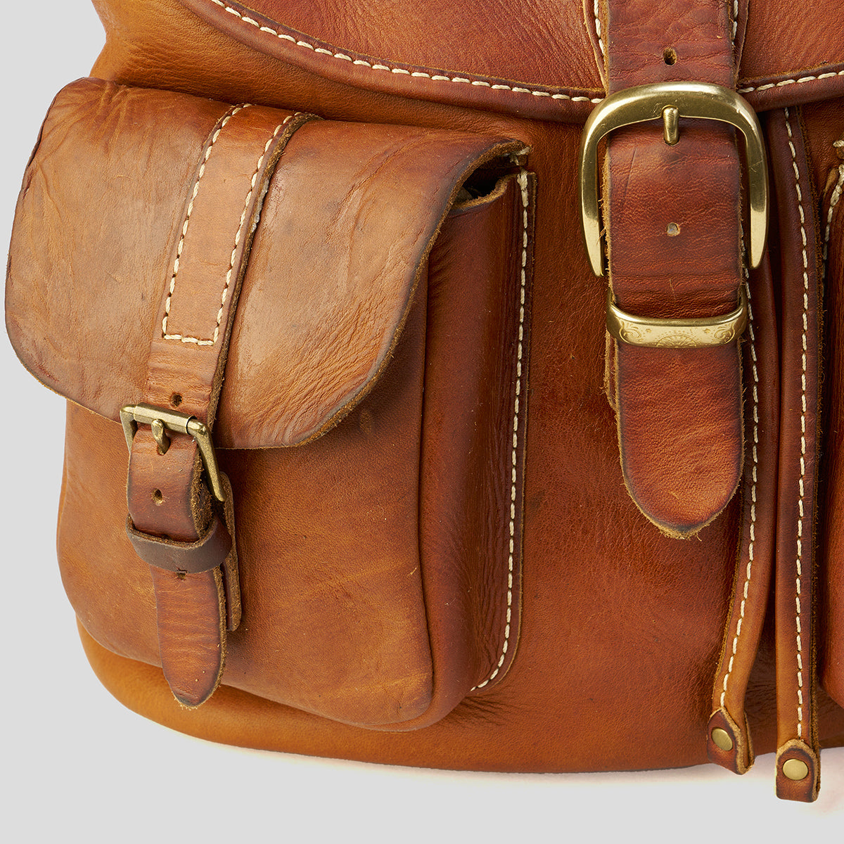Stone-Washed Rucksack No.180 — Coronado Leather