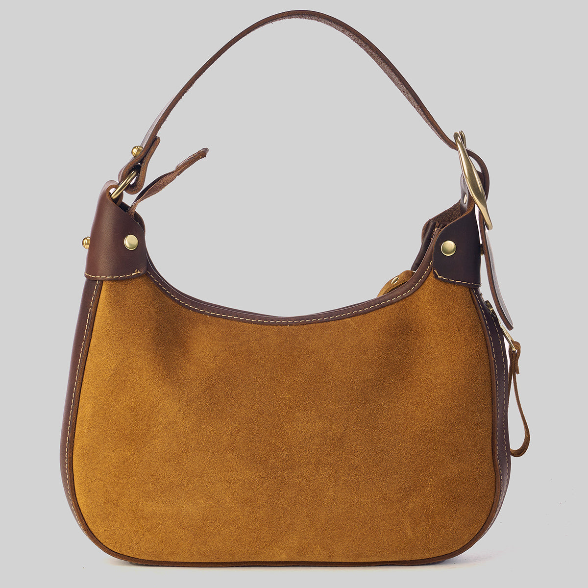 Cordova Leather & Suede Crossbody Bag - Vintage Two-Tone