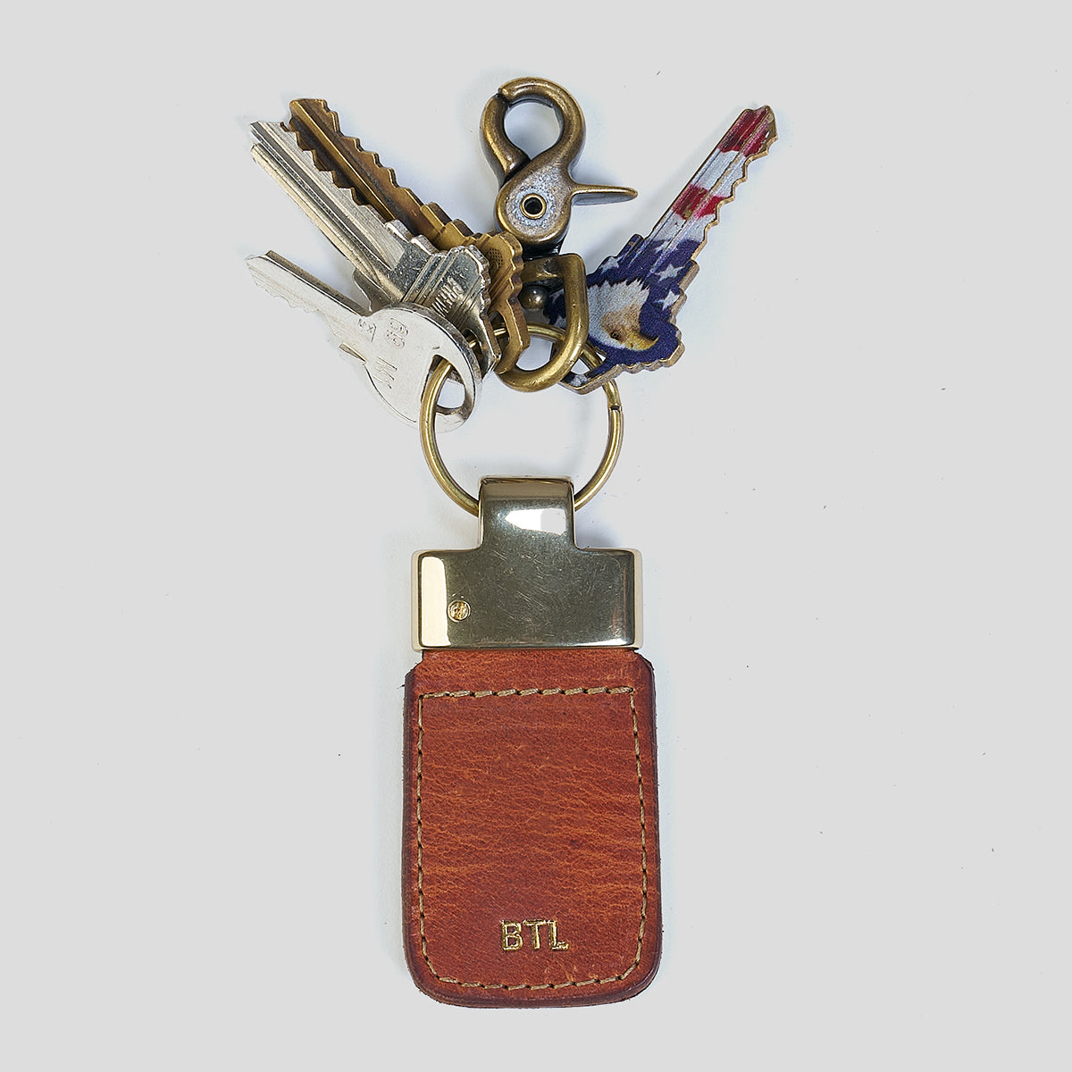 Italian Brass Key Fob #35