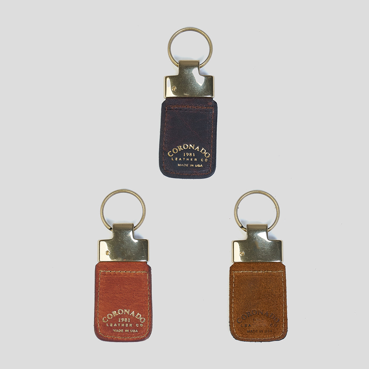 Italian Brass Key Fob #35