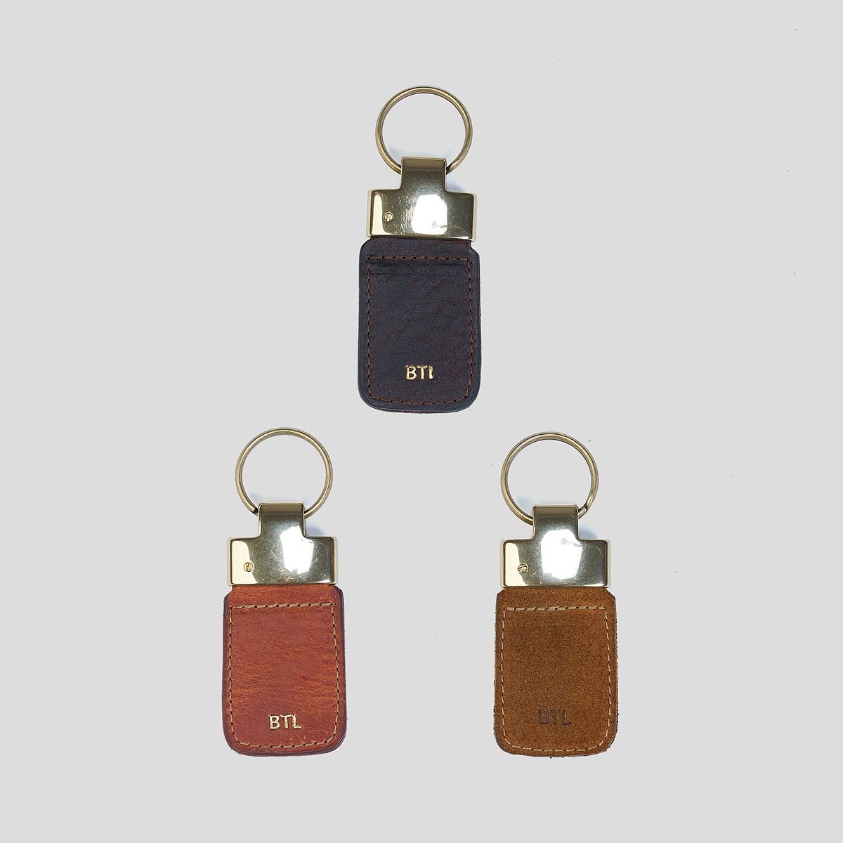 Italian Brass Key Fob #35