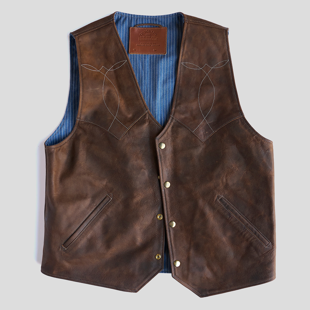 Indy Bison Austin Vest No.450 | Brown V450-IB