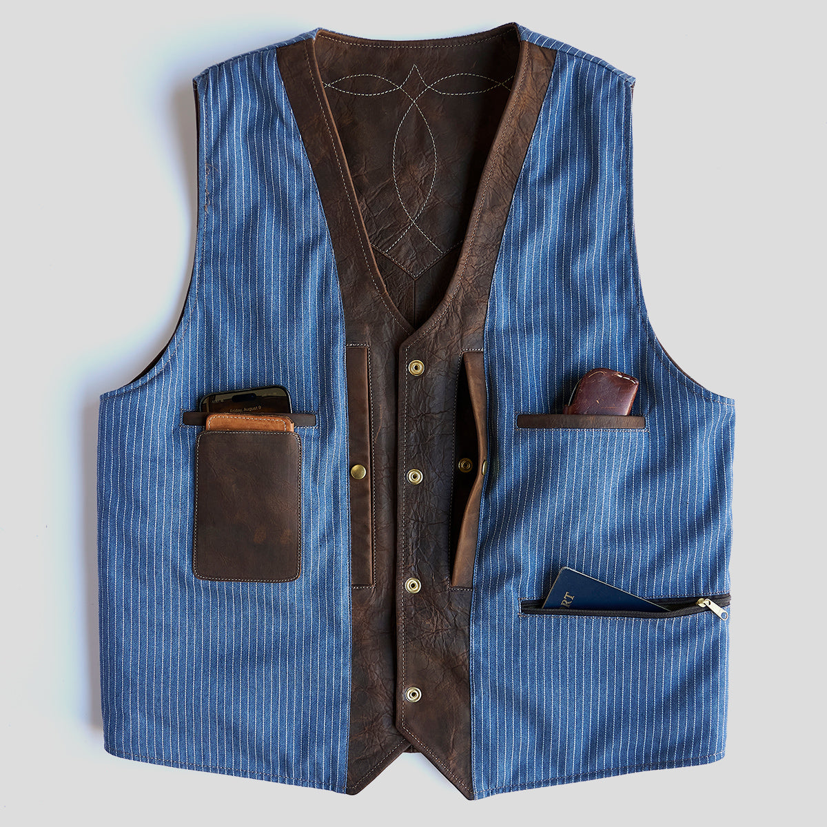 Indy Bison Austin Vest No.450 | Brown