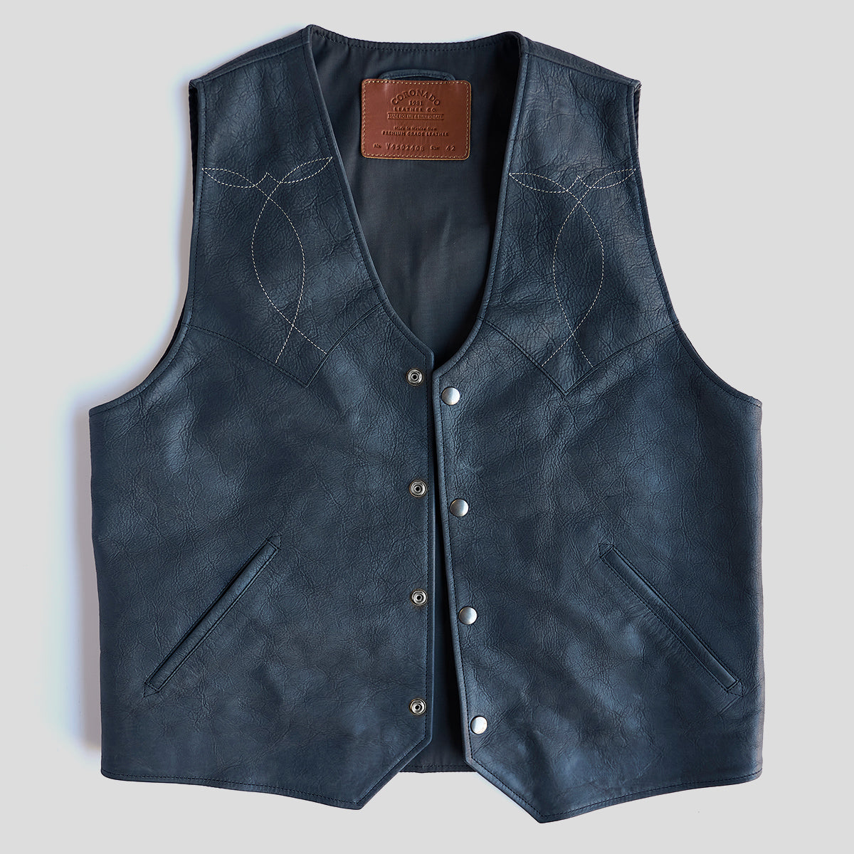 The Bison Austin Vest No.450 | Charcoal V450-IK